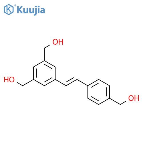1,3-Benzenedimethanol, 5-[2-[4-(hydroxymethyl)phenyl]ethenyl]- structure