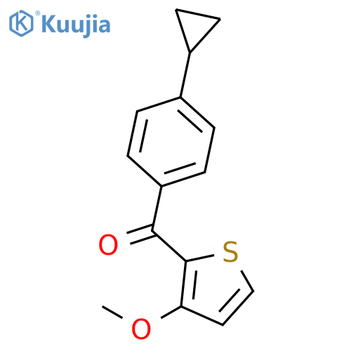 Methanone, (4-cyclopropylphenyl)(3-methoxy-2-thienyl)- structure