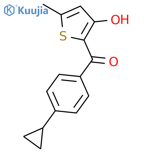 Methanone, (4-cyclopropylphenyl)(3-hydroxy-5-methyl-2-thienyl)- structure