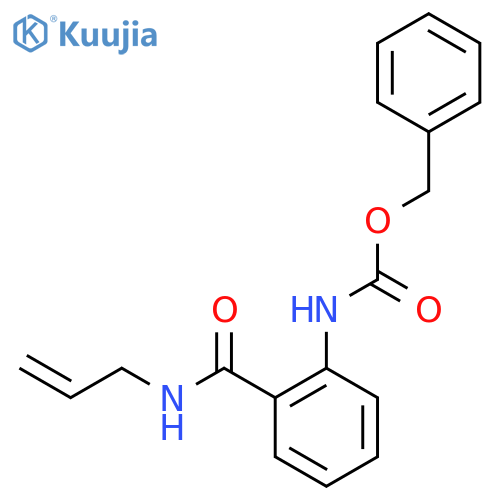 benzyl N-{2-[(prop-2-en-1-yl)carbamoyl]phenyl}carbamate structure