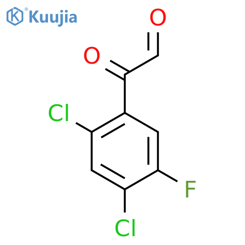 Benzeneacetaldehyde, 2,4-dichloro-5-fluoro-α-oxo- structure