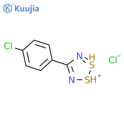1,2,3,5-DITHIADIAZOL-1-IUM, 4-(4-CHLOROPHENYL)-, CHLORIDE structure