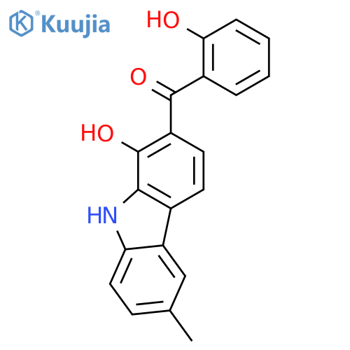 Methanone, (1-hydroxy-6-methyl-9H-carbazol-2-yl)(2-hydroxyphenyl)- structure