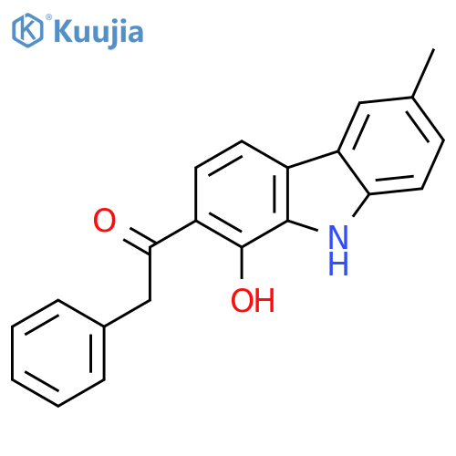 Ethanone, 1-(1-hydroxy-6-methyl-9H-carbazol-2-yl)-2-phenyl- structure