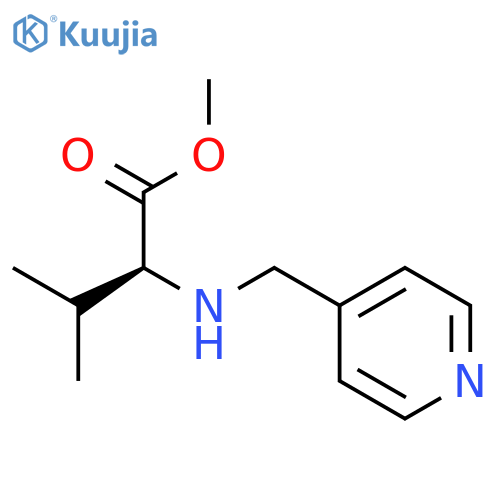 methyl 3-methyl-2-{(pyridin-4-yl)methylamino}butanoate structure