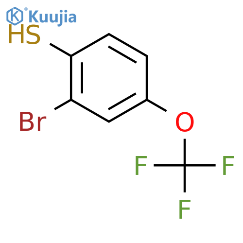 Benzenethiol, 2-bromo-4-(trifluoromethoxy)- structure
