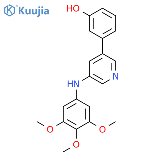 Phenol, 3-[5-[(3,4,5-trimethoxyphenyl)amino]-3-pyridinyl]- structure