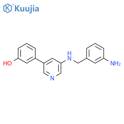 Phenol, 3-[5-[[(3-aminophenyl)methyl]amino]-3-pyridinyl]- structure