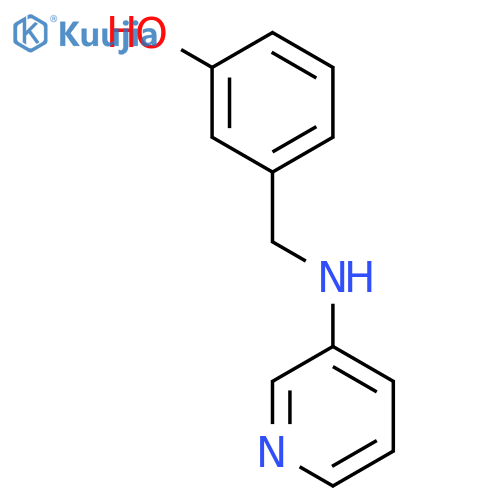 3-{[(pyridin-3-yl)amino]methyl}phenol structure