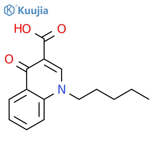3-Quinolinecarboxylic acid, 1,4-dihydro-4-oxo-1-pentyl- structure