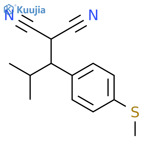 Propanedinitrile, [2-methyl-1-[4-(methylthio)phenyl]propyl]- structure
