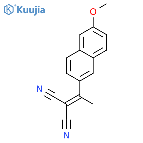 Propanedinitrile, [1-(6-methoxy-2-naphthalenyl)ethylidene]- structure