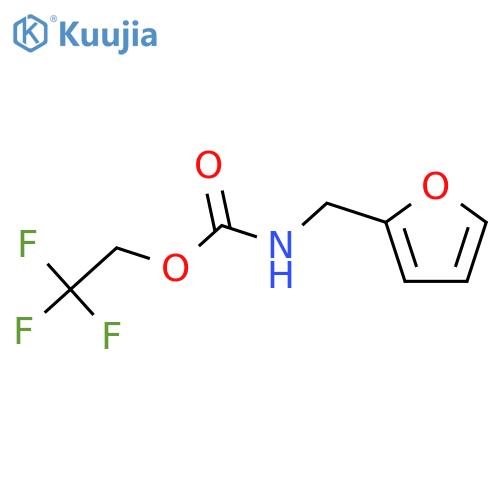 2,2,2-trifluoroethyl N-(furan-2-ylmethyl)carbamate structure