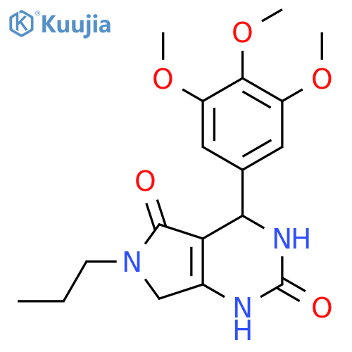 6-propyl-4-(3,4,5-trimethoxyphenyl)-1H,2H,3H,4H,5H,6H,7H-pyrrolo3,4-dpyrimidine-2,5-dione structure