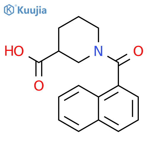 1-(naphthalene-1-carbonyl)piperidine-3-carboxylic acid structure
