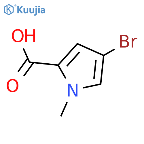 4-Bromo-1-methyl-1H-pyrrole-2-carboxylic acid structure