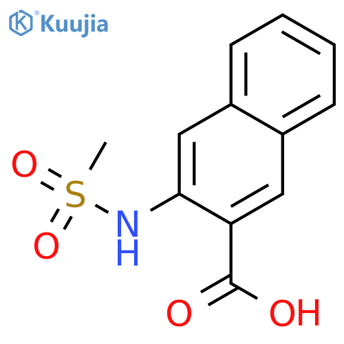 3-methanesulfonamidonaphthalene-2-carboxylic acid structure