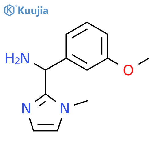 (3-methoxyphenyl)(1-methyl-1H-imidazol-2-yl)methanamine structure