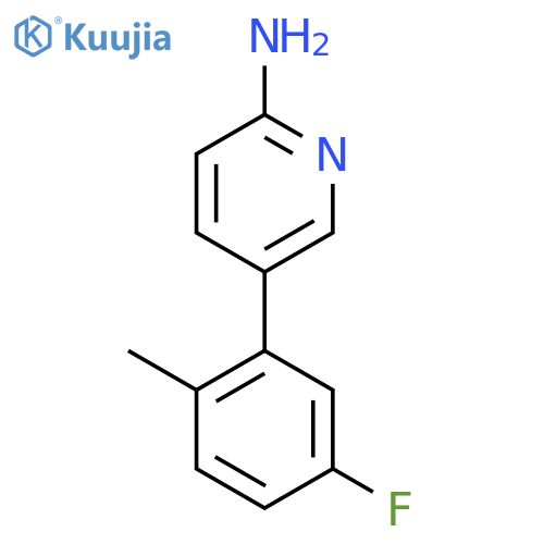 2-Pyridinamine, 5-(5-fluoro-2-methylphenyl)- structure