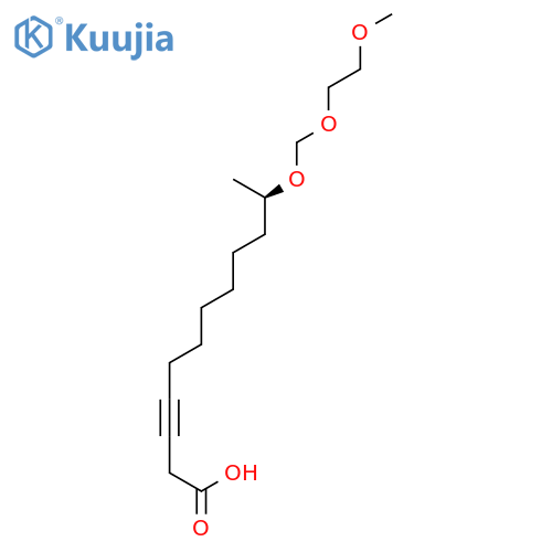 3-Dodecynoic acid, 11-[(2-methoxyethoxy)methoxy]-, (R)- structure