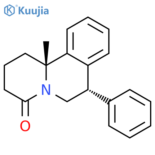 4H-Benzo[a]quinolizin-4-one, 1,2,3,6,7,11b-hexahydro-11b-methyl-7-phenyl-, trans- (9CI) structure