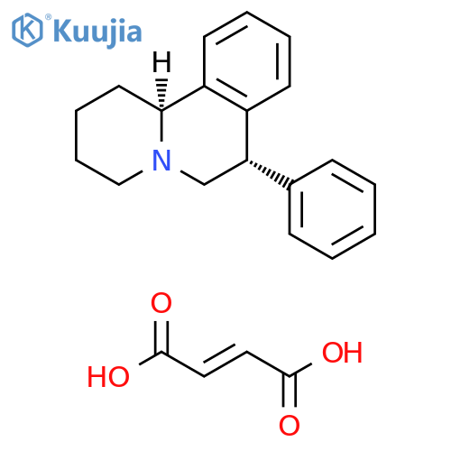 2H-Benzo[a]quinolizine, 1,3,4,6,7,11b-hexahydro-7-phenyl-, (7R,11bR)-rel-, (2E)-2-butenedioate (1:1) (9CI) structure
