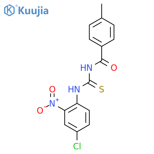 1-(4-Chloro-2-nitrophenyl)-3-(4-methylbenzoyl)thiourea structure