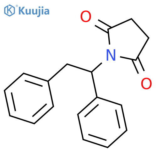 2,5-Pyrrolidinedione, 1-(1,2-diphenylethyl)- structure