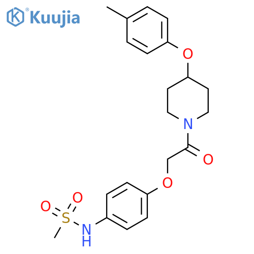 Piperidine,4-(4-methylphenoxy)-1-[[4-[(methylsulfonyl)amino]phenoxy]acetyl]- structure