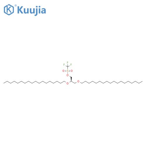 Methanesulfonic acid, trifluoro-, (2R)-2,3-bis(octadecyloxy)propyl ester structure