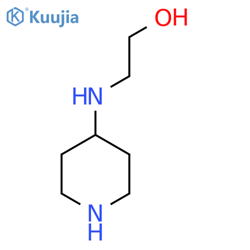 2-[(piperidin-4-yl)amino]ethan-1-ol structure