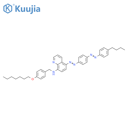 8-Quinolinamine, 5-[2-[4-[2-(4-butylphenyl)diazenyl]phenyl]diazenyl]-N-[[4-(heptyloxy)phenyl]methyl]- structure
