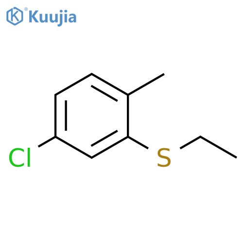 4-chloro-2-ethylsulfanyl-1-methylbenzene structure
