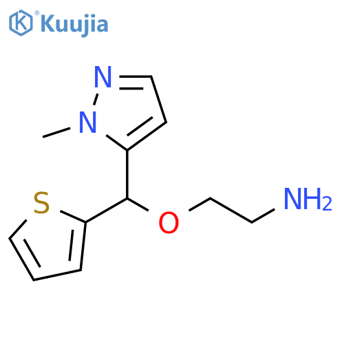 Ethanamine, 2-[(1-methyl-1H-pyrazol-5-yl)-2-thienylmethoxy]- structure