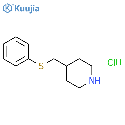 4-(phenylsulfanyl)methylpiperidine hydrochloride structure