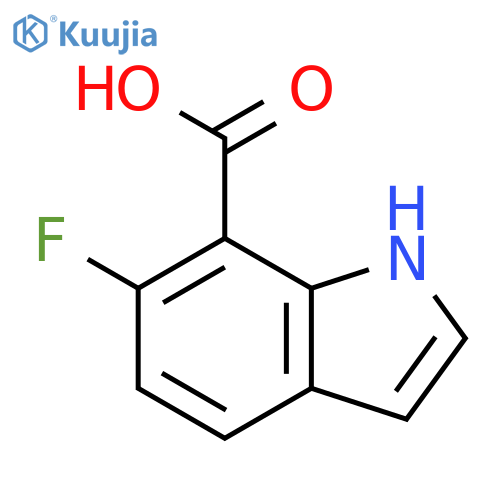 6-fluoro-1H-indole-7-carboxylic acid structure