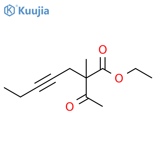 4-Heptynoic acid, 2-acetyl-2-methyl-, ethyl ester structure