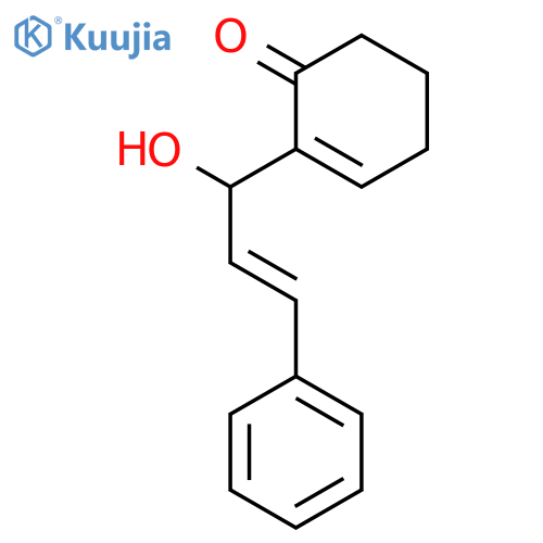 2-Cyclohexen-1-one, 2-(1-hydroxy-3-phenyl-2-propenyl)- structure
