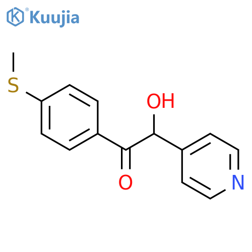 Ethanone, 2-hydroxy-1-[4-(methylthio)phenyl]-2-(4-pyridinyl)- structure