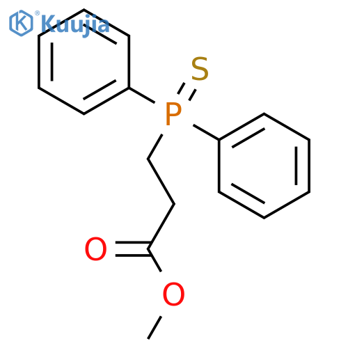 Propanoic acid, 3-(diphenylphosphinothioyl)-, methyl ester structure