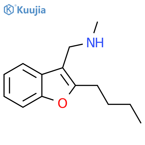 3-Benzofuranmethanamine, 2-butyl-N-methyl- structure