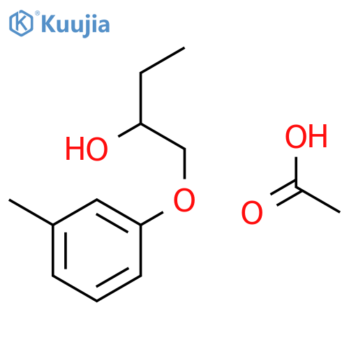 2-BUTANOL, 1-(3-METHYLPHENOXY)-, ACETATE structure
