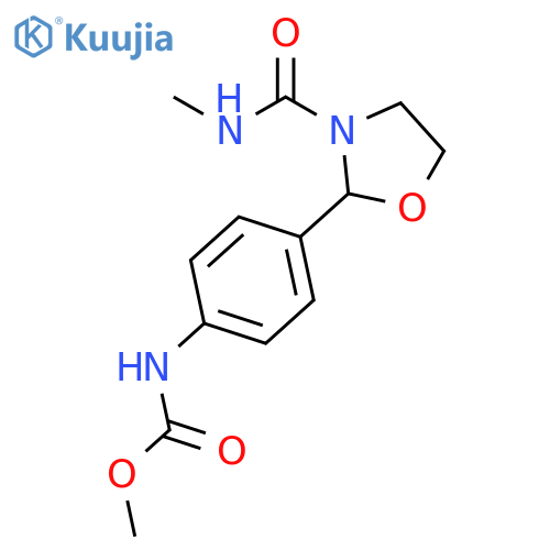 Carbamic acid,[4-[3-[(methylamino)carbonyl]-2-oxazolidinyl]phenyl]-, methyl ester (9CI) structure