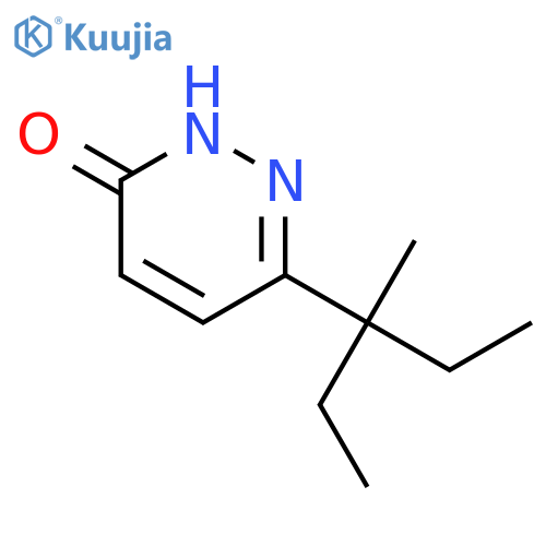 3(2H)-Pyridazinone, 6-(1-ethyl-1-methylpropyl)- structure