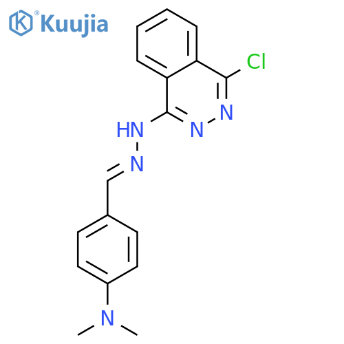 Benzaldehyde, 4-(dimethylamino)-, (4-chloro-1-phthalazinyl)hydrazone structure