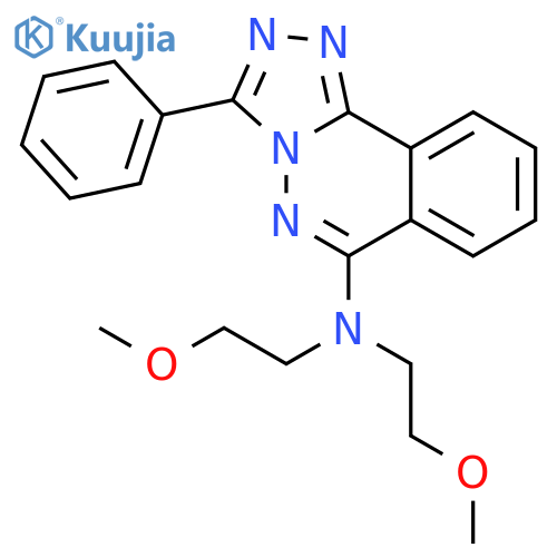 N,N-bis(2-methoxyethyl)-3-phenyl[1,2,4]triazolo[3,4-a]phthalazin-6-amine structure
