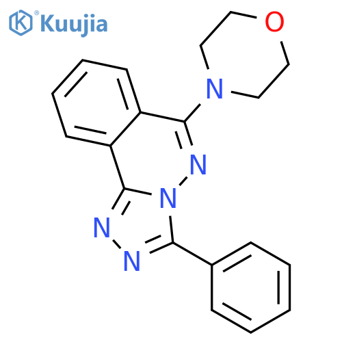 6-morpholin-4-yl-3-phenyl[1,2,4]triazolo[3,4-a]phthalazine structure