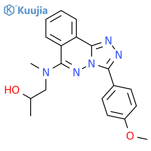 1-{[3-(4-methoxyphenyl)[1,2,4]triazolo[3,4-a]phthalazin-6-yl](methyl)amino}propan-2-ol structure