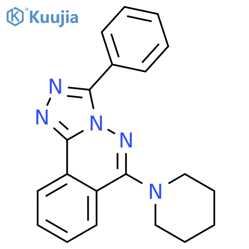 1,2,4-Triazolo[3,4-a]phthalazine, 3-phenyl-6-(1-piperidinyl)- structure