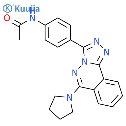 Acetamide,N-[4-[6-(1-pyrrolidinyl)-1,2,4-triazolo[3,4-a]phthalazin-3-yl]phenyl]- structure